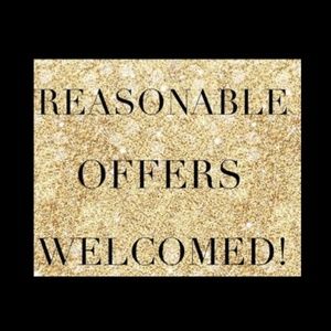 REASONABLE OFFERS WELCOME!